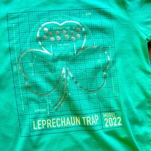 🍀 Cat & Jack Leprechaun Trap Model 2022 Graphic Tee Green S (6/7)